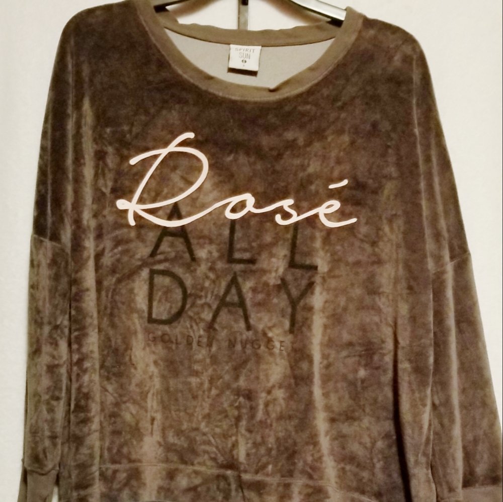Rose' All Day Sweatshirt sz S